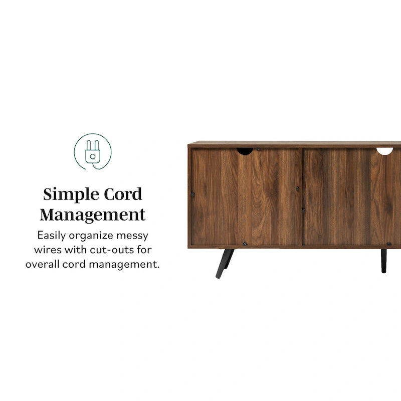 70-inch-TV-Schrank im Mid-Century-Modern-Stil