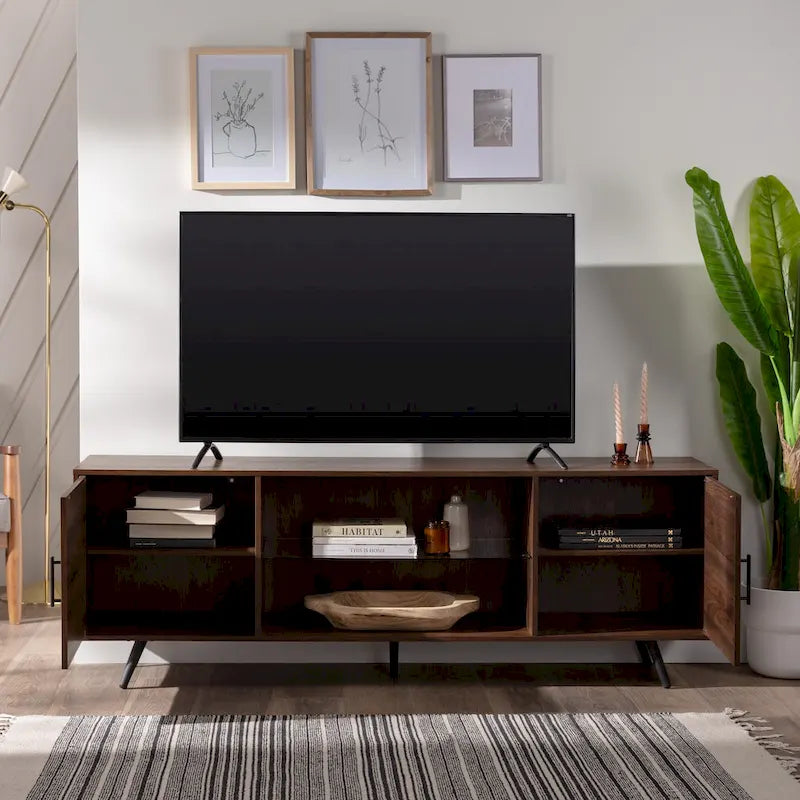70-inch-TV-Schrank im Mid-Century-Modern-Stil