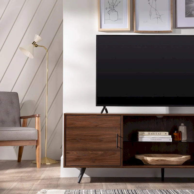 70-inch-TV-Schrank im Mid-Century-Modern-Stil