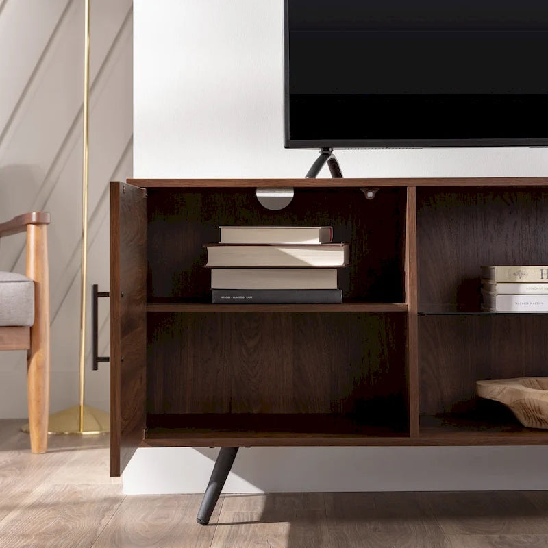70-inch-TV-Schrank im Mid-Century-Modern-Stil