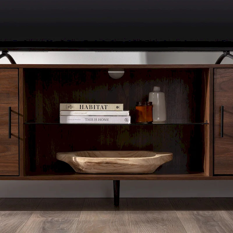 70-inch-TV-Schrank im Mid-Century-Modern-Stil