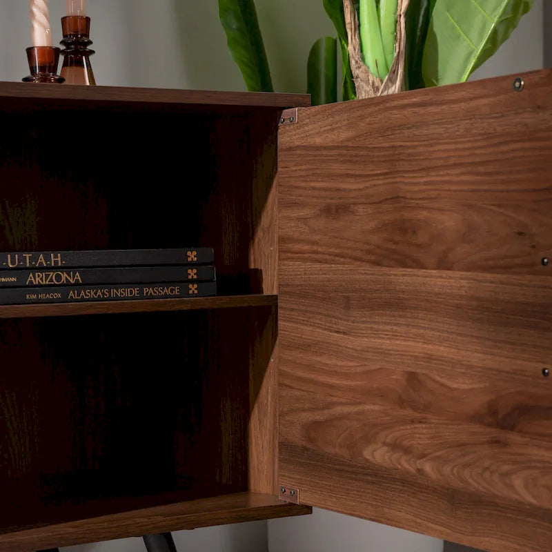 70-inch-TV-Schrank im Mid-Century-Modern-Stil