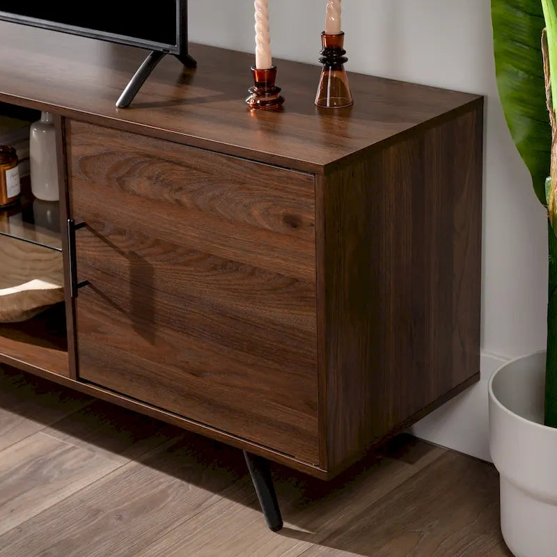 70-inch-TV-Schrank im Mid-Century-Modern-Stil