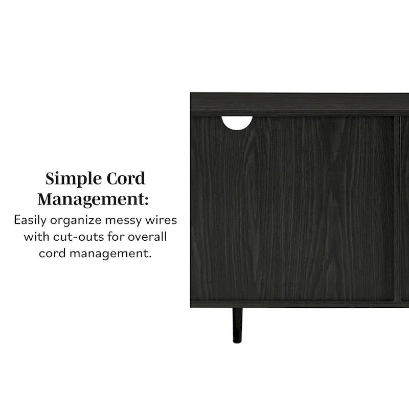 70-inch-TV-Schrank im Mid-Century-Modern-Stil