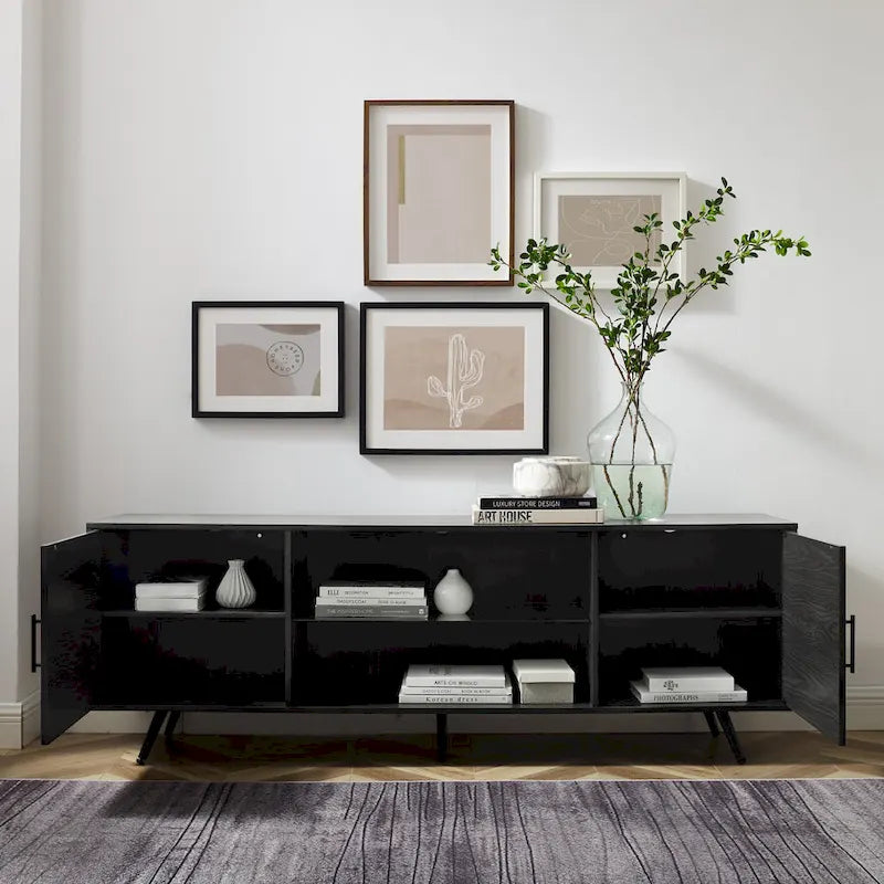 70-inch-TV-Schrank im Mid-Century-Modern-Stil