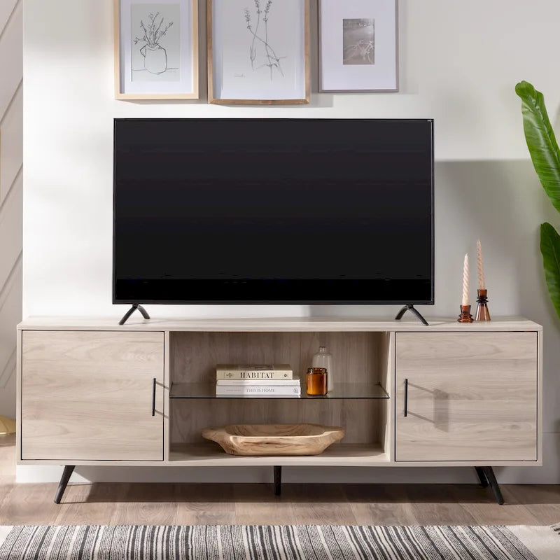 70-inch-TV-Schrank im Mid-Century-Modern-Stil