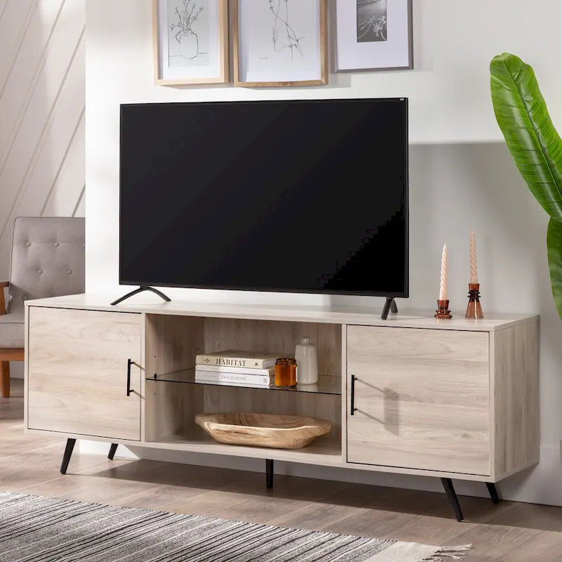 70-inch-TV-Schrank im Mid-Century-Modern-Stil