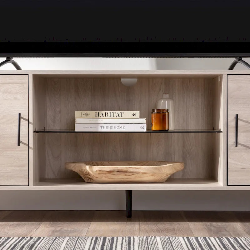 70-inch-TV-Schrank im Mid-Century-Modern-Stil