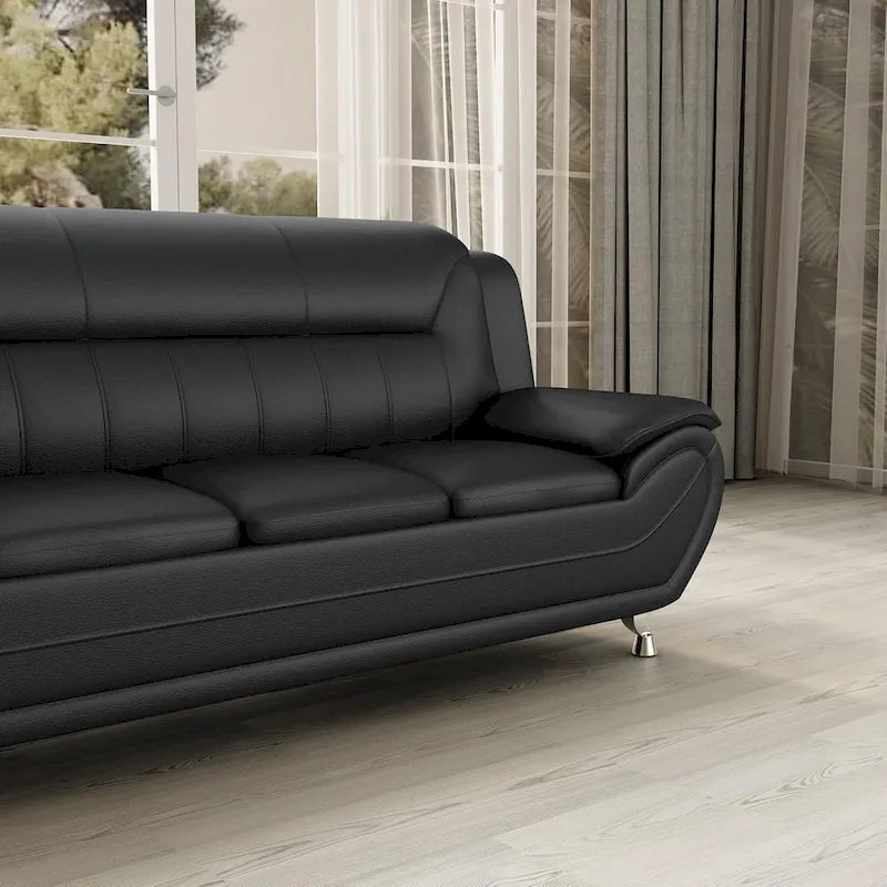 Sofa mit Armlehnen, 79.2 Zoll, aus Kunstleder mit Pillow-Top-Polsterung