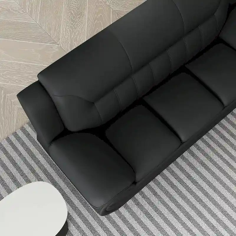 Sofa mit Armlehnen, 79.2 Zoll, aus Kunstleder mit Pillow-Top-Polsterung