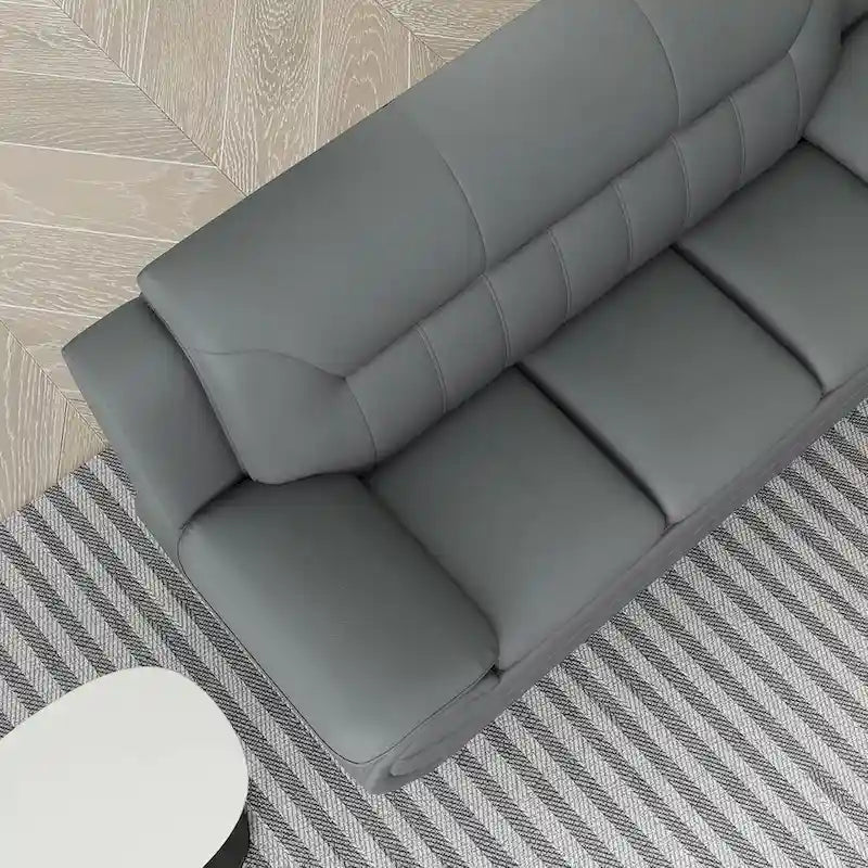 Sofa mit Armlehnen, 79.2 Zoll, aus Kunstleder mit Pillow-Top-Polsterung