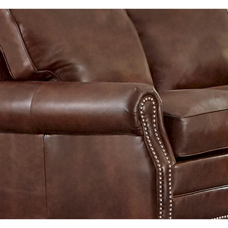 Schlafsofa aus vollnarbigem Leder