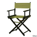 Black Frame 18-inch Director's Chair