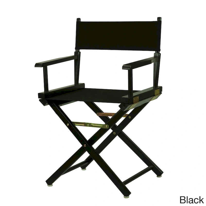 Black Frame 18-inch Director's Chair
