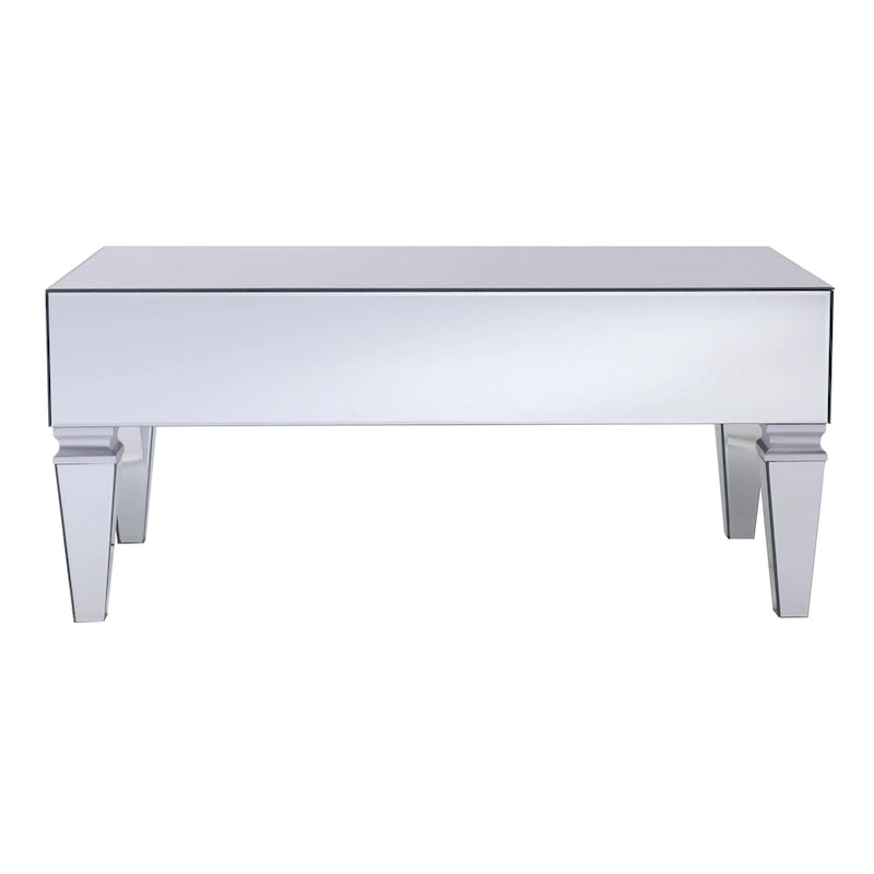 Contemporary Mirrored Rectangular Coffee Table