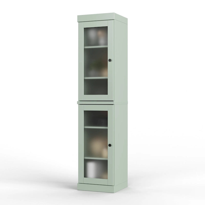 100% Solid Wood 16.5 Kitchen Pantry Cabinet with Doors