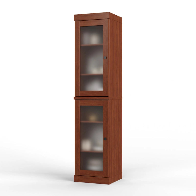 100% Solid Wood 16.5 Kitchen Pantry Cabinet with Doors