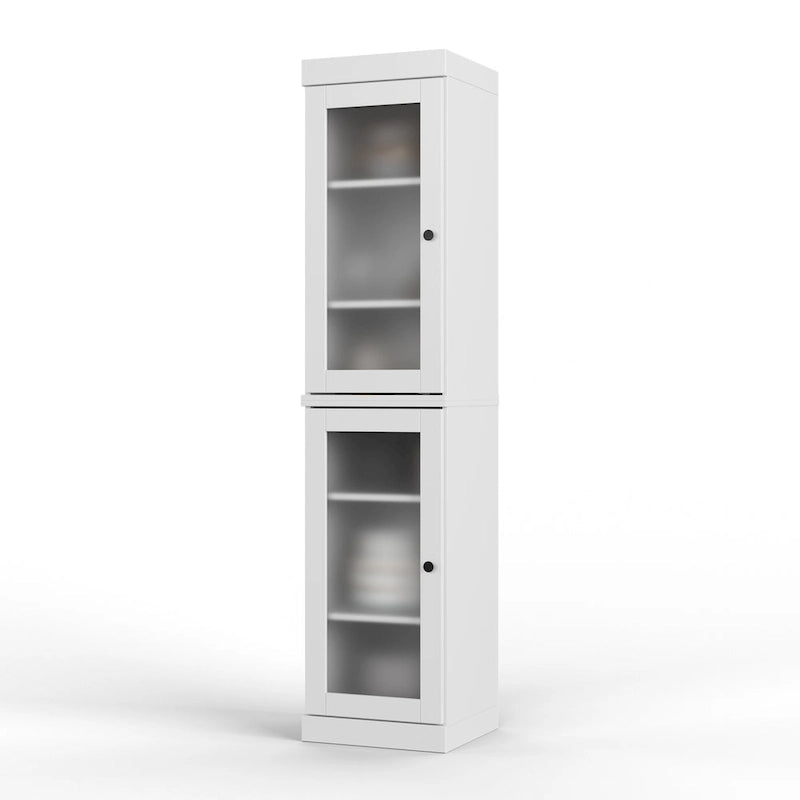 100% Solid Wood 16.5 Kitchen Pantry Cabinet with Doors