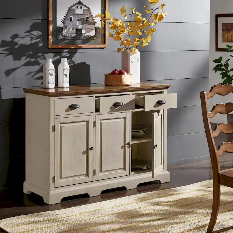 Wood Cabinet Buffet Server