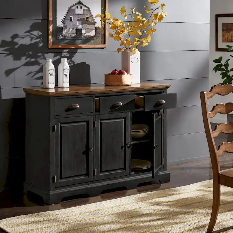 Wood Cabinet Buffet Server