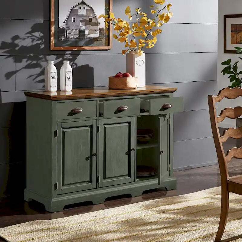 Wood Cabinet Buffet Server