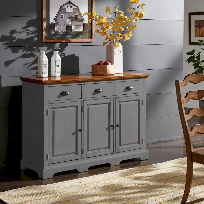 Wood Cabinet Buffet Server