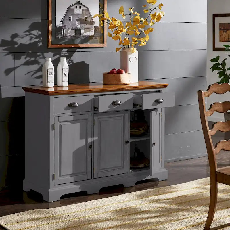 Wood Cabinet Buffet Server