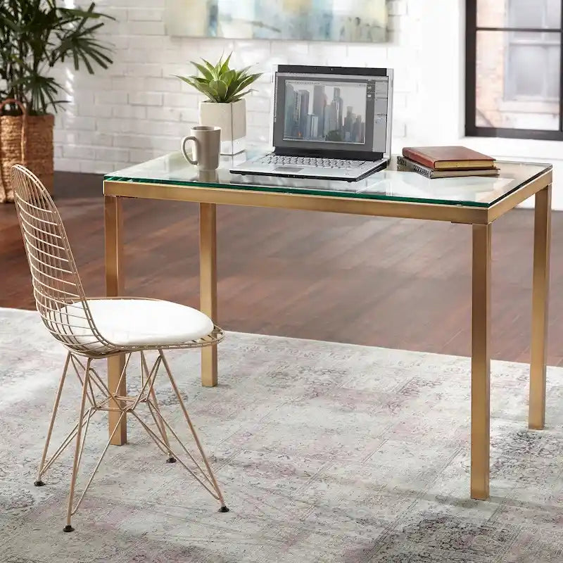 Gold Metal Desk