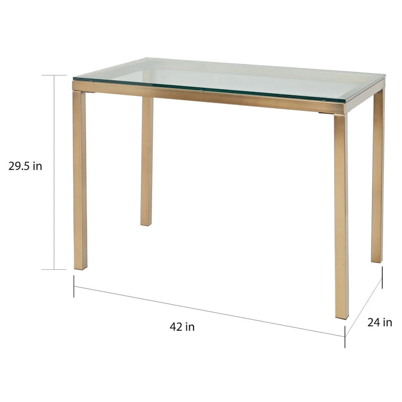 Gold Metal Desk