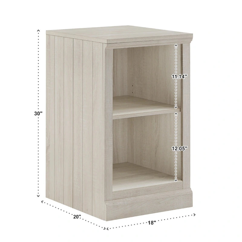 40 in. Corner Desk with USB Chargers and 3-drawer File Cabinet