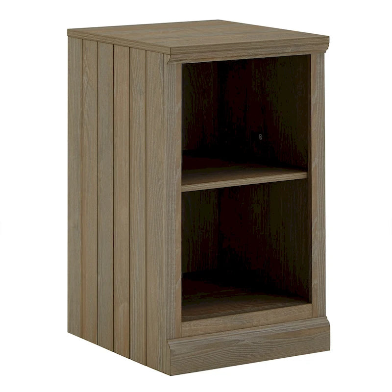 40 in. Corner Desk with USB Chargers and 3-drawer File Cabinet