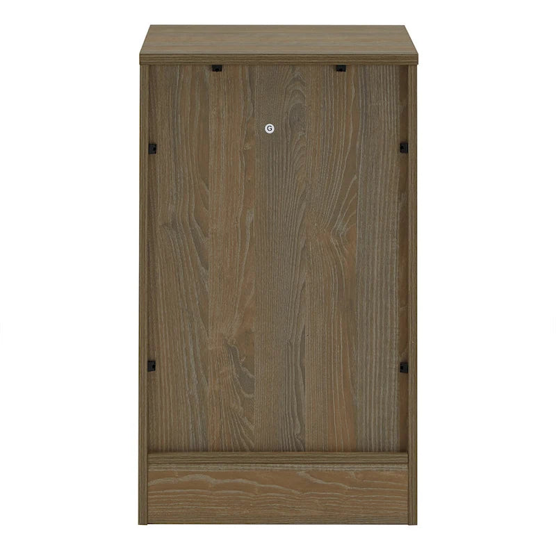 40 in. Corner Desk with USB Chargers and 3-drawer File Cabinet