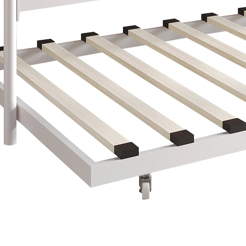Classic Victorian Metal Twin Daybed with Trundle