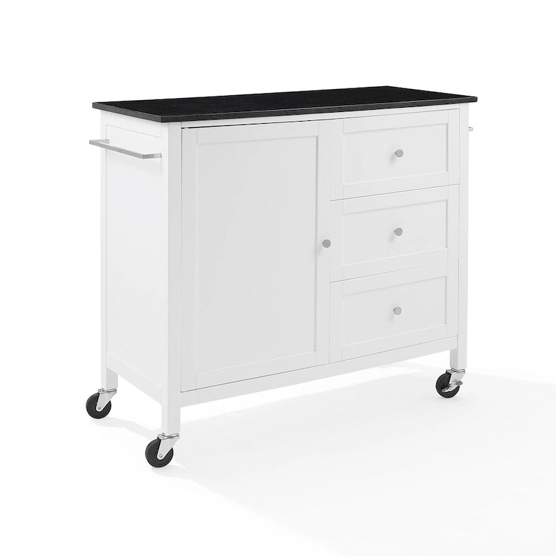 Wyspa/wózek kuchenny z granitowym blatem - 18.13d x 42.13w x 37.5h
