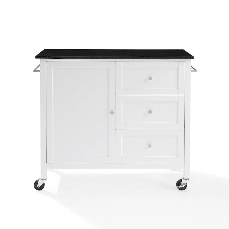 Wyspa/wózek kuchenny z granitowym blatem - 18.13d x 42.13w x 37.5h