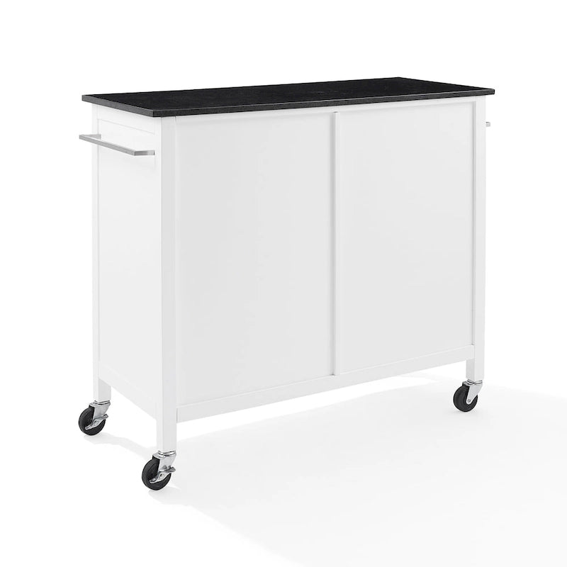 Wyspa/wózek kuchenny z granitowym blatem - 18.13d x 42.13w x 37.5h