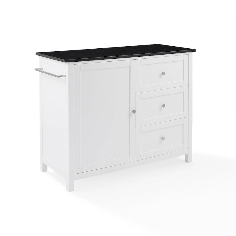 Wyspa/wózek kuchenny z granitowym blatem - 18.13d x 42.13w x 37.5h