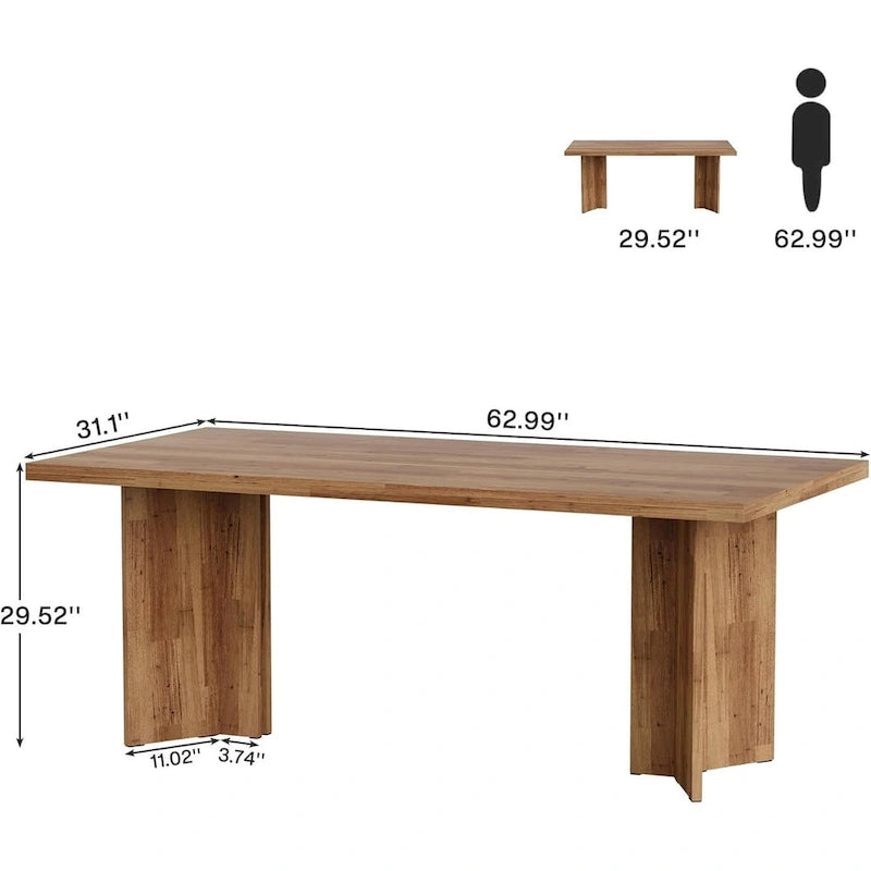Moderner Chefschreibtisch, 63 Zoll, großer Büroschreibtisch und Schreibtisch zum Schreiben