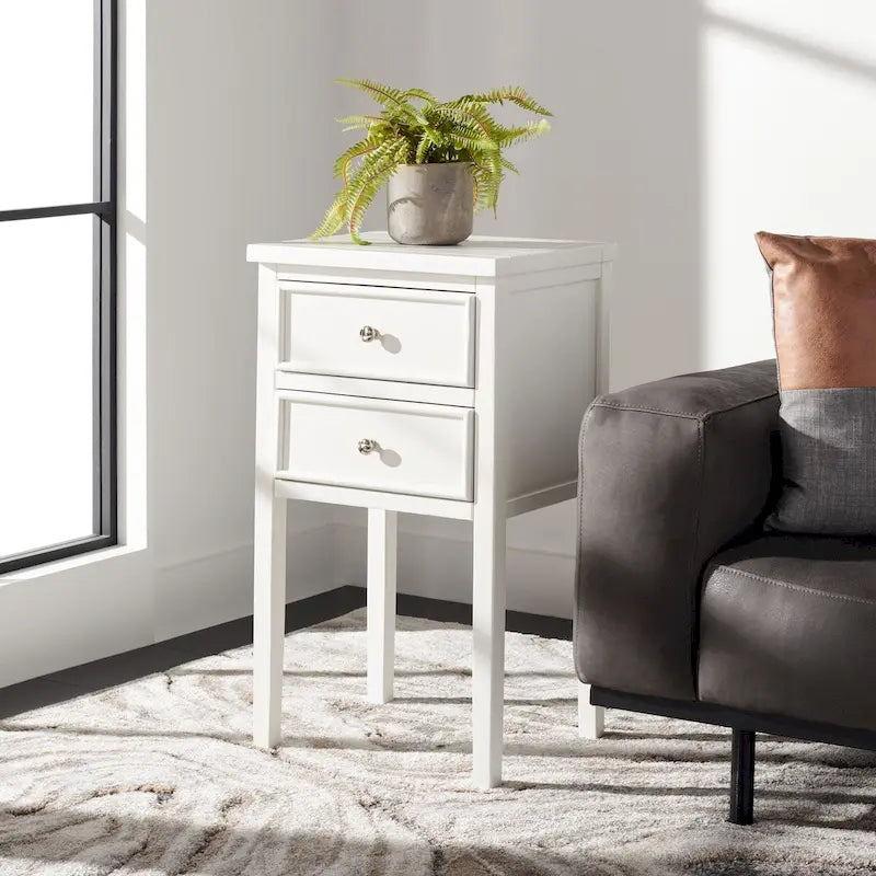 2-Drawer Accent End Table Nightstand (Fully Assembled) - 16.9 x 14.2 x 29.7 - 17Wx15Dx30H