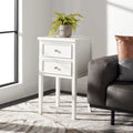 2-Drawer Accent End Table Nightstand (Fully Assembled) - 16.9 x 14.2 x 29.7 - 17Wx15Dx30H