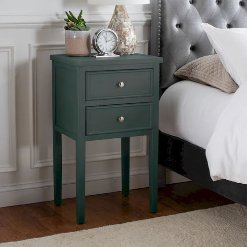 2-Drawer Accent End Table Nightstand (Fully Assembled) - 16.9 x 14.2 x 29.7 - 17Wx15Dx30H