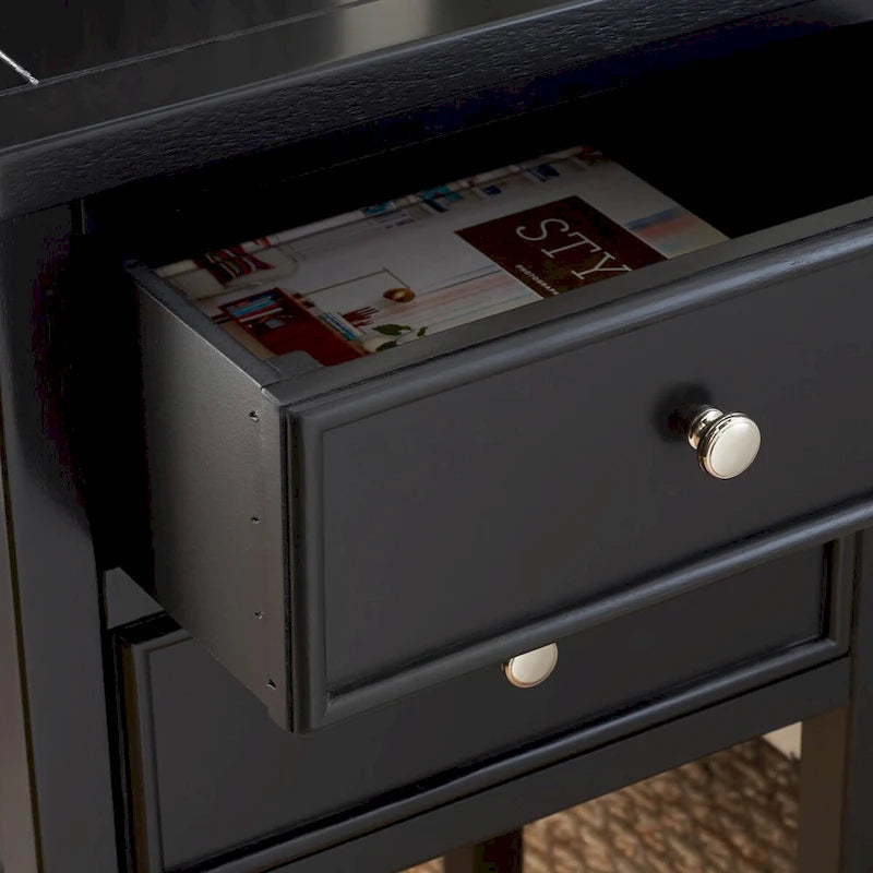 2-Drawer Accent End Table Nightstand (Fully Assembled) - 16.9 x 14.2 x 29.7 - 17Wx15Dx30H