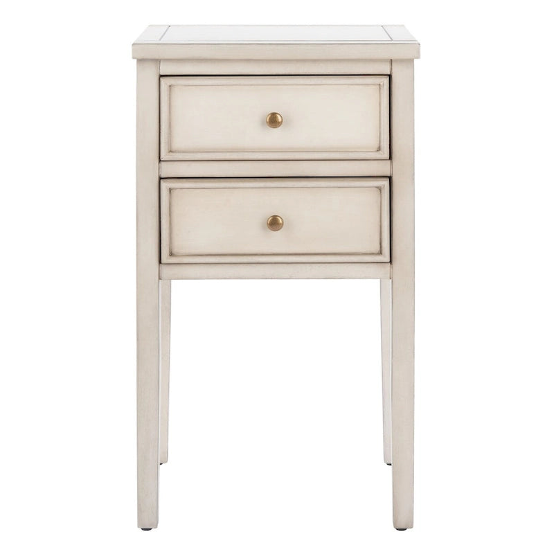 2-Drawer Accent End Table Nightstand (Fully Assembled) - 16.9 x 14.2 x 29.7 - 17Wx15Dx30H