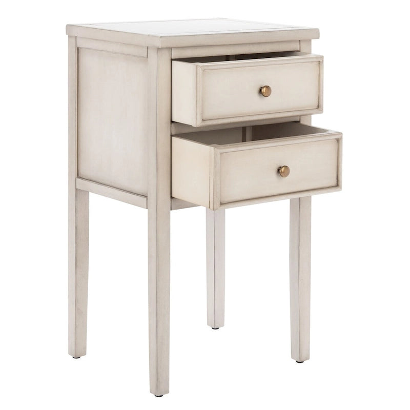 2-Drawer Accent End Table Nightstand (Fully Assembled) - 16.9 x 14.2 x 29.7 - 17Wx15Dx30H