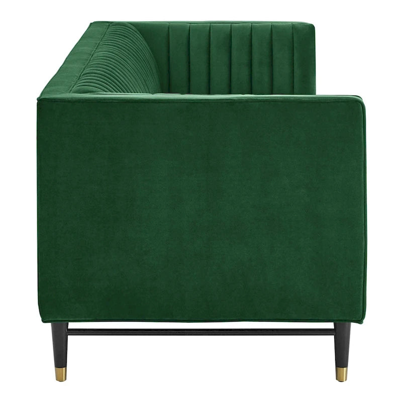 Channel Tufted Performance Velvet Sofa