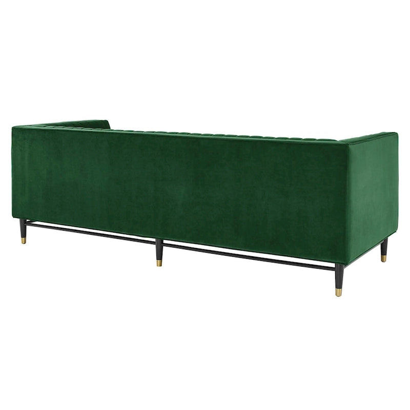 Channel Tufted Performance Velvet Sofa