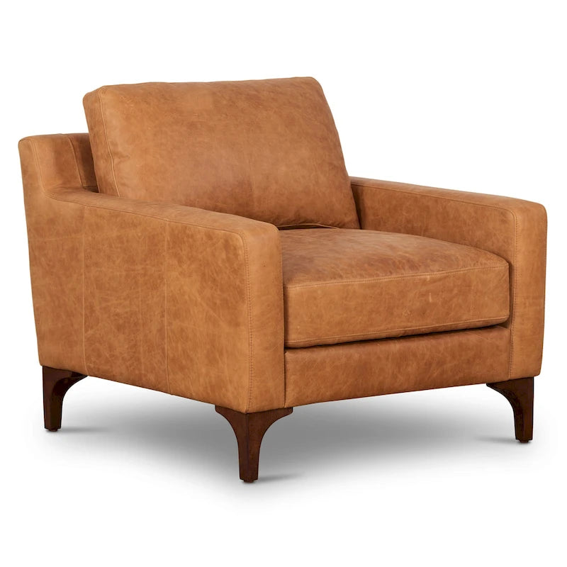 35 Lounge Chair - Full Grain Genuine Italian Leather