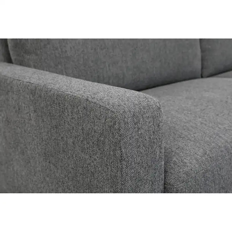Moderne mid-century-bank, 3-zitsbank met omkeerbare rugkussens, groot